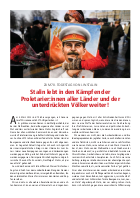 Stalin lebt in den K&auml;mpfen der Proletarier:innen aller Länder und der unterdr&uuml;ckten V&ouml;lker weiter!